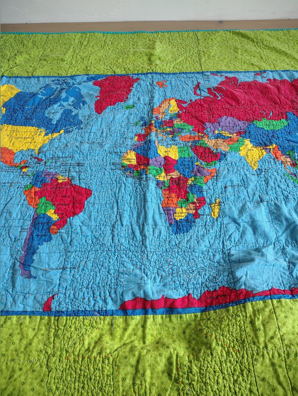 World Map Kids Quilt